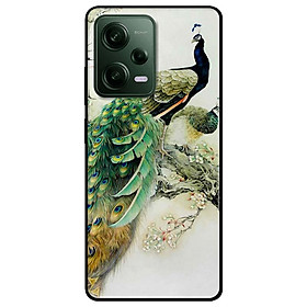 Ốp lưng dành cho Redmi Note 12 - Redmi Note 12 Pro 4G - Redmi Note 12 Pro 5G - Chim Công Hoa Trắng - Hàng Chính Hãng