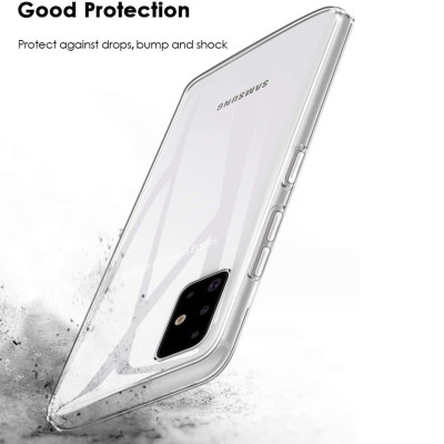 Ốp lưng dẻo silicon cho Samsung Galaxy A71 hiệu Ultra Thin (siêu mỏng 0.6mm, chống trầy, chống bụi) - Hàng nhập khẩu