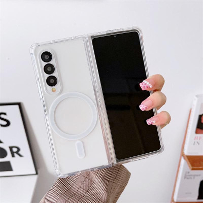 Ốp Lưng Từ Tính Cho Samsung Galaxy Z FOLD 6 / Z FOLD 5 / Z FOLD 4 / Z FLIP 5 / Z FLIP 4 / Z FLIP 3 Từ Tính Trong Suốt