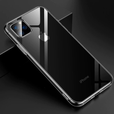 (Mua 1 tặng 1) Ốp lưng dẻo silicon cho iPhone 11 Pro Max (6.5 inch) hiệu Ultra Thin (siêu mỏng 0.6mm, chống trầy, chống bụi) - Hàng nhập khẩu