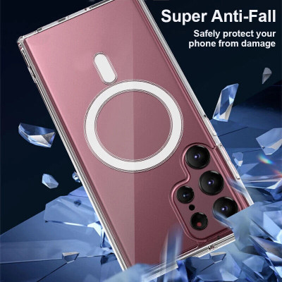 Ốp lưng trong suốt viền màu cho Samsung Galaxy S23 Ultra hiệu Likgus Simple But Unique (chống sốc, bảo vệ toàn diện) - Hàng nhập khẩu