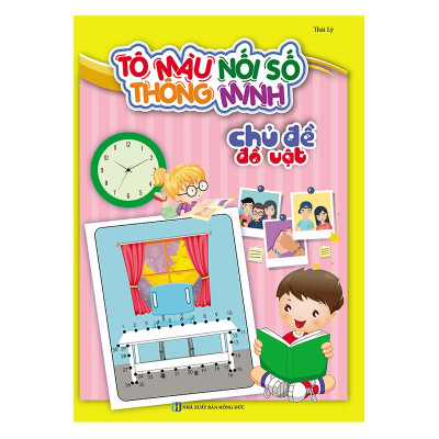 Tô Màu Nối Số Thông Minh Cho Bé 3-6 Tuổi (Bộ Túi 8 Cuốn) (Tặng kèm booksmark)