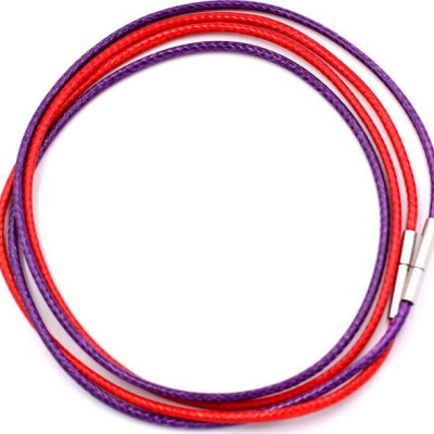 Combo 2 sợi dây đeo cổ cao su - tím + đỏ DCSOI1