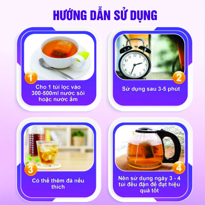 [40 gói] Trà tía tô túi lọc, hỗ trợ trị gút, giải cảm, giảm sốt, ngừa ho hen, hỗ trợ ngừa mề đay, mẩn ngứa, dị ứng
