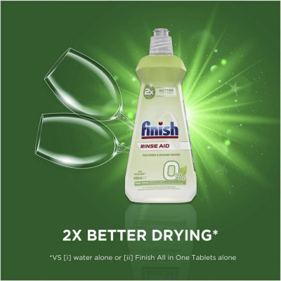 Combo Finish phụ gia: Nước làm bóng 400ml + Dung dịch vệ sinh máy 250ml + Muối rửa chén bát 1.5kg