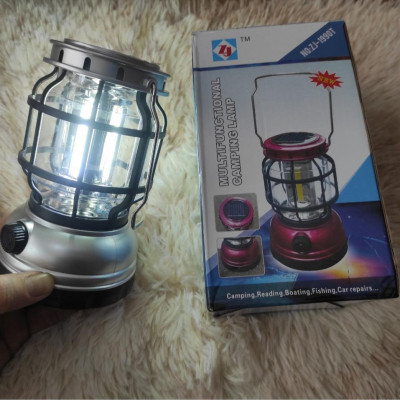 Đèn Cắm Trại ZJ-1990T Dùng Pin Sạc Và Năng Lượng Mặt Trời Có Cổng USB Có Thể Sạc Điện Thoại