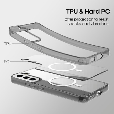 Ốp lưng trong suốt viền màu cho Samsung Galaxy S23 Ultra hiệu Likgus Simple But Unique (chống sốc, bảo vệ toàn diện) - Hàng nhập khẩu