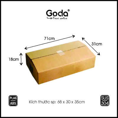 Kệ Mâm 2 Tầng Úp Chén Dĩa Có Khay Hứng Goda PT966
