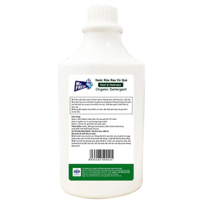 Nước ngâm rửa rau củ quả enzyme sinh học Mr Fresh 800ml