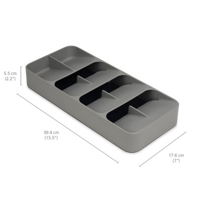 Khay chia ngăn kéo phân loại muỗng nĩa Joseph Joseph DrawerStore Large (Grey) - 001884