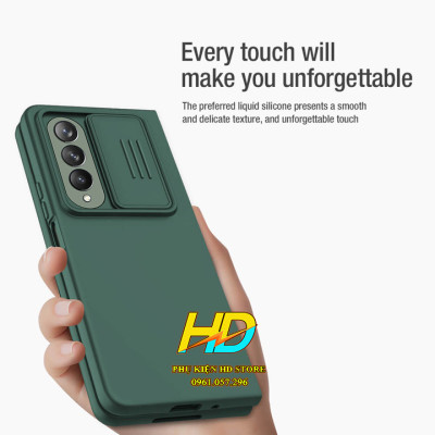 Ốp Lưng Bảo Vệ Camera Dành Cho SamSung Z Fold4 5G Chính Hãng Nillkin CamShield Silky Chống Sốc, Có Nắp Trượt Bảo Vệ Camera - Hàng Chính Hãng