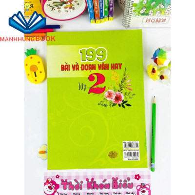 Sách - 199 Bài Và Đoạn Văn Hay Lớp 2 - Biên soạn theo chương trình GDPT mới.