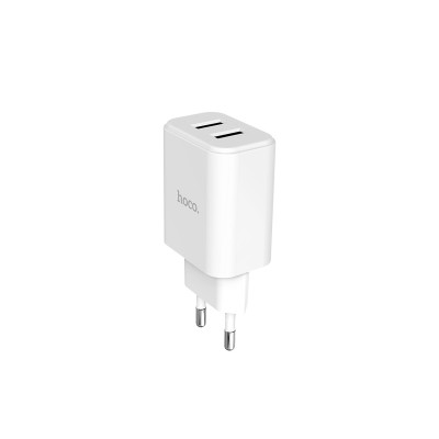 Củ Sạc Hoco C62A - 2 Cổng USB - Tặng Cáp Micro Usb - Chính Hãng