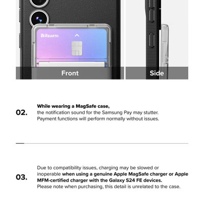 Ốp lưng dành cho Samsung Galaxy S24 FE RINGKE Onyx Magnetic - Hàng Chính Hãng