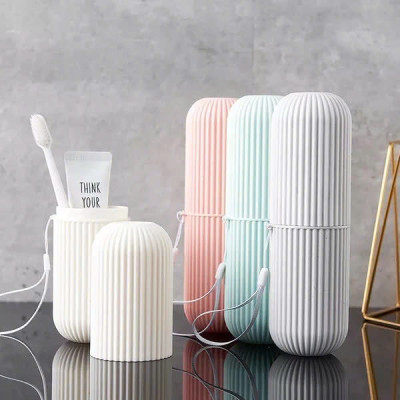 Hộp Đựng Bàn Chải, Kem Đánh Răng, Lược, Khăn Mặt  Hộp Đựng Đồ Mang Đi Du Lịch Tiện Lợi Nhiều Màu Sắc MÀU XANH