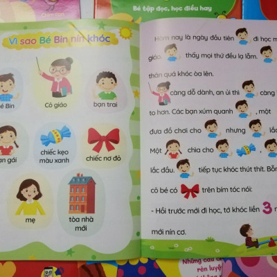 Truyện tranh tư duy cho bé - Bộ 8 cuốn cho bé tập đọc, học điều hay - Những câu chuyện dạy con luôn ngoan ngoãn, vâng lời cha mẹ 1+