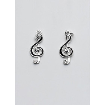 Combo 2 cái charm bạc hình nốt nhạc treo - Ngọc Quý Gemstones