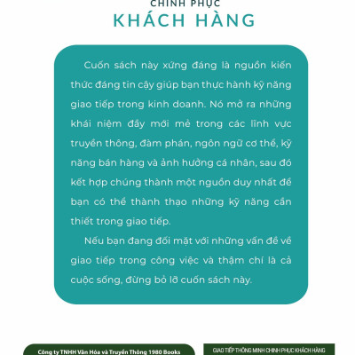 Giao Tiếp Thông Minh - Chinh Phục Khách Hàng