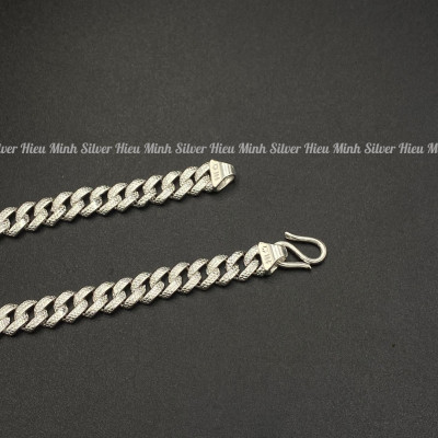 Dây Chuyền Nam Bạc Ta Họa Tiết Bạc Hiểu Minh DBN084