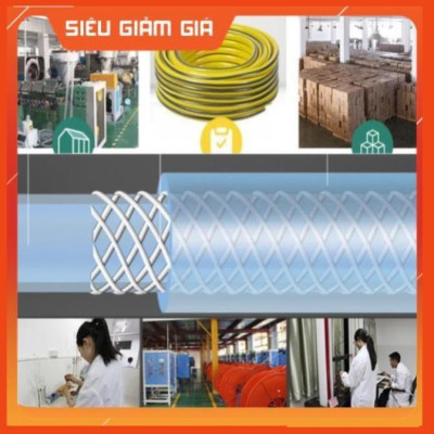 Bộ dây vòi xịt nước rửa xe, tưới cây đa năng, tăng áp 3 lần, loại 3m, 5m 206622-5 cút sập,nối vàng+ tặng đai