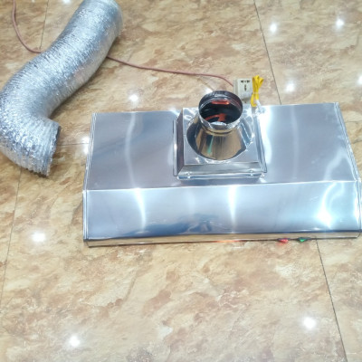MÁY HÚT MÙI INOX 304 (kt 70 x 38 x 10 . kèm theo ống thun bạc)