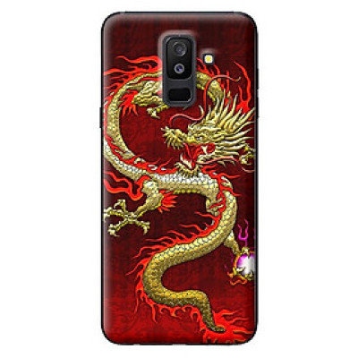 Ốp lưng cho Samsung Galaxy A6 Plus 2018 nền rồng 1 - Hàng chính hãng