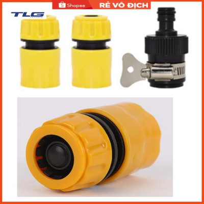 Bộ dây vòi xịt nước rửa xe, tưới cây . tăng áp 3 lần, loại 7m, 10m 206318 đầu đồng,cút,nối đen+ tặng đai