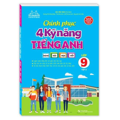 Sách - Combo 2 cuốn Chinh phục 4 kỹ năng tiếng nghe - nói - đọc - viết lớp 9