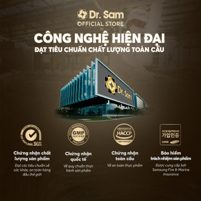 Dr. Sam MANCORE sắc vóc vững vàng với hắc sâm Hàn Quốc, củ maca đen Peru - 30 gói x 10ml
