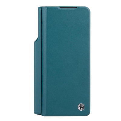 bao da chống sốc cho Samsung Galaxy Z Fold 6 trang bị nắp bảo vệ Camera và ngăn đựng S-Pen hiệu Nillkin Qin Pro (chất liệu da cao cấp, thiết kế thời trang cá tính) - Hàng nhập khẩu