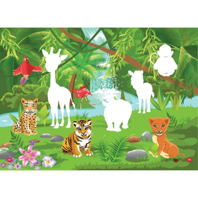 Sách - Sticker Dán Hình Thông Minh - Rừng Nhiệt Đới - Việt Thư