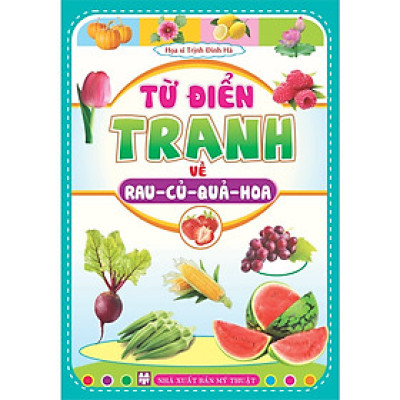 Sách - Combo 2 cuốn Từ Điển Tranh ( Động vật - b135 + Rau củ hoa quả - b65) Song ngữ Anh Việt - ndbooks