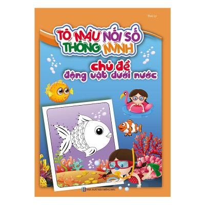 Tô Màu Nối Số Thông Minh Cho Bé 3-6 Tuổi (Bộ Túi 8 Cuốn) (Tặng kèm booksmark)