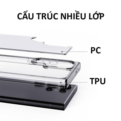 Ốp lưng chống sốc trong suốt cho Samsung Galaxy S24 / Galaxy S24 Plus / S24 Ultra Likgus Crashproof giúp chống chịu mọi va đập- Hàng nhập khẩu