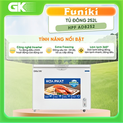 Tủ đông Hòa Phát HPF AD8252 inverter 1 ngăn 1 chế độ đông - Hàng chính hãng