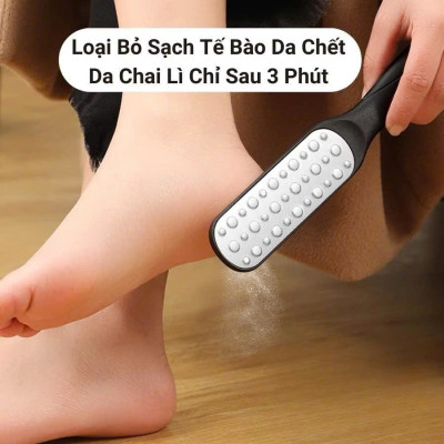 Dụng Cụ Chà Gót Chân Có Tay Cầm - Tẩy Tế Bào Chết, Giúp Da Chân Mềm Mại, Sạch Sẽ - HÀNG CHÍNH HÃNG MINIIN
