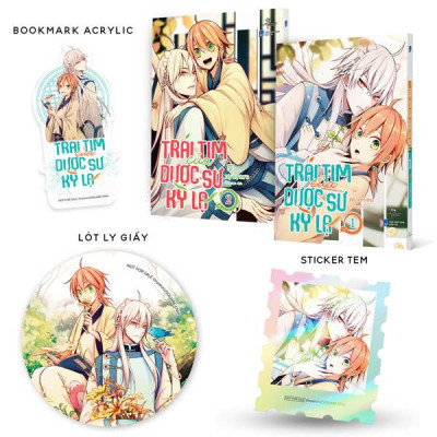 Sách - Bộ Manga - Trái Tim Của Dược Sư Kỳ Lạ - Tập 1 + Tập 2 (Bộ 2 Tập) - Bản Đặc Biệt - Tặng Kèm Sticker Tem + Bookmark PVC + Lót Ly Giấy