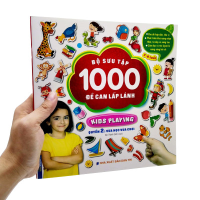 Bộ Sưu Tập 1000 Đề Can Lấp Lánh - Quyển 2: Vừa Học Vừa Chơi