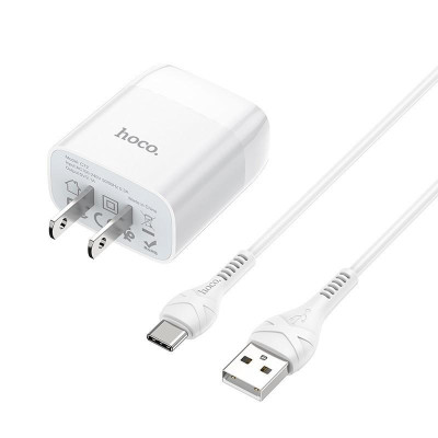 Bộ sạc nhanh 1 cổng USB Type C 2.1A Hoco C72- HÀNG CHÍNH HÃNG