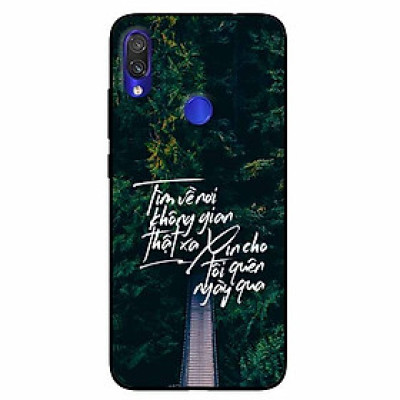 Ốp lưng in cho Xiaomi Redmi Note 7 Mẫu Tìm Về Nơi Xa