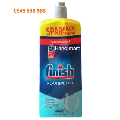 khuyến mãi Combo Viên rửa bát Finish Classic 77V + 1150ml Nước bóng Finish + chai vệ sinh máy