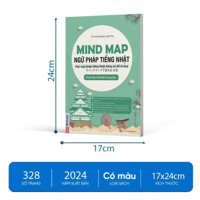 Sách Mind Map Ngữ Pháp Tiếng Nhật Qua Sơ Đồ Tư Duy – Dành Cho Trình Độ Trung Cấp MCBooks