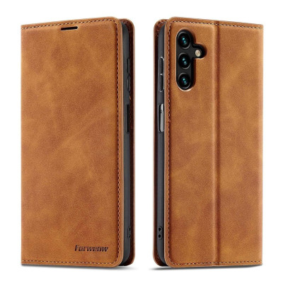 Bao da bò non dạng ví dành cho Samsung Galaxy A54 , A34 , A14 4G , A05 , A05s Hãng Forwenw Có ngăn cài thẻ, ví đựng tiền tiện lợi - Hàng chính hãng
