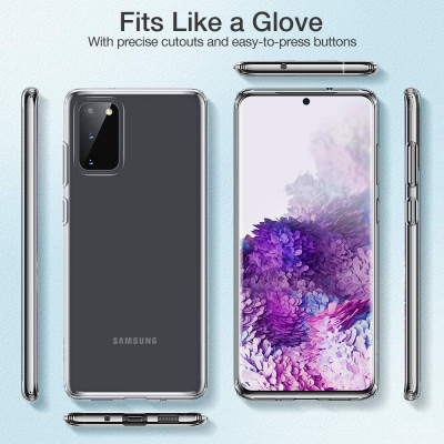 Ốp lưng dẻo silicon cho Samsung Galaxy S20  hiệu Ultra Thin (siêu mỏng 0.6mm, chống trầy, chống bụi) - Hàng nhập khẩu