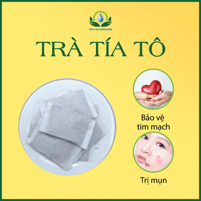 [40 gói] Trà tía tô túi lọc, hỗ trợ trị gút, giải cảm, giảm sốt, ngừa ho hen, hỗ trợ ngừa mề đay, mẩn ngứa, dị ứng