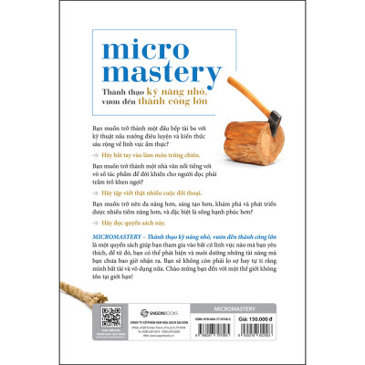 Micromastery - Thành Thạo Kỹ Năng Nhỏ, Vươn Đến Thành Công Lớn (SGB)