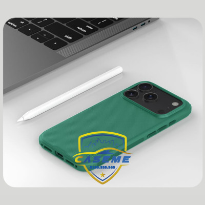 Ốp lưng dành cho iPhone 17 Pro Nillkin Super Frosted Shield Pro Matte dạng sần - Hàng chính hãng