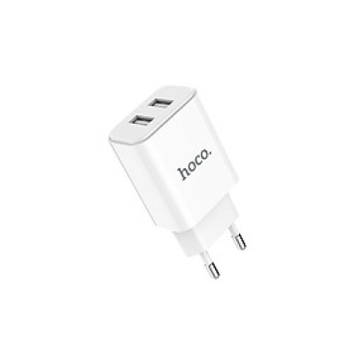 Củ Sạc Hoco C62A - 2 Cổng USB - Tặng Cáp Micro Usb - Chính Hãng