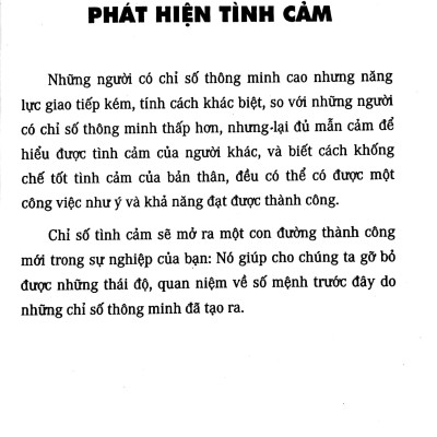 Trí Tuệ Cảm Xúc : Chìa Khóa Mở Cánh Cửa Tâm Hồn