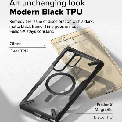 Ốp lưng cho Samsung Galaxy S25 Ultra RINGKE Fusion X Magnetic - Hàng Chính Hãng